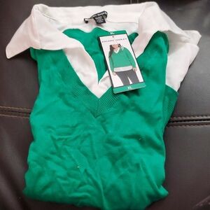 Hilary Radley Emerald V-Neck Sweater